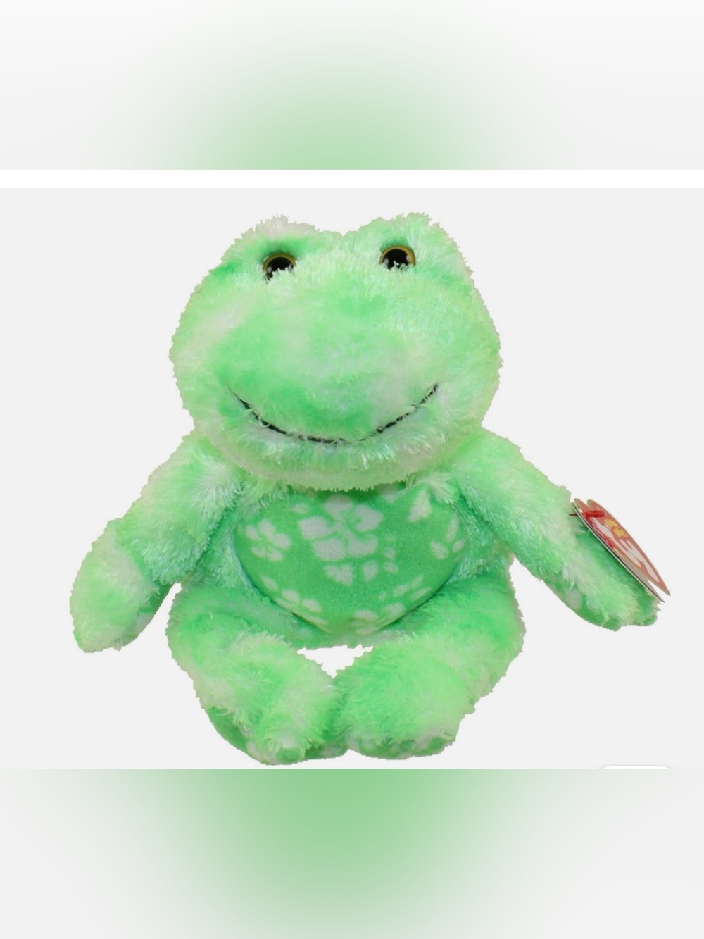 TY Beanie Baby Retired - PALMS the Green Frog (5 inch) - Stuffed Animal Toy